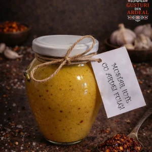 Mustar iute cu fulgi de ardei 300 g